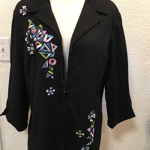3/4 in Sleeves Light Statement Jacket or Top/Lined - Picture 7 of 7